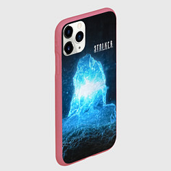 Чехол iPhone 11 Pro матовый STALKER Монолит, цвет: 3D-малиновый — фото 2
