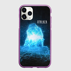 Чехол iPhone 11 Pro матовый STALKER Монолит, цвет: 3D-фиолетовый