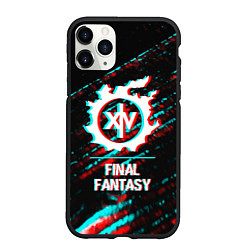Чехол iPhone 11 Pro матовый Final Fantasy в стиле glitch и баги графики на тем