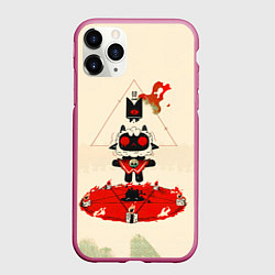 Чехол iPhone 11 Pro матовый Cult of the lamb art