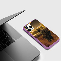 Чехол iPhone 11 Pro матовый STALKER В Поле, цвет: 3D-фиолетовый — фото 2