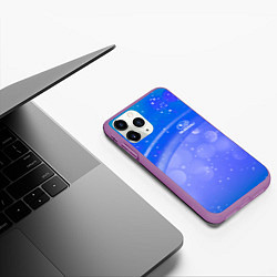 Чехол iPhone 11 Pro матовый Субару - sport, цвет: 3D-фиолетовый — фото 2