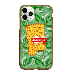 Чехол iPhone 11 Pro матовый Барт Симпсон - Summer