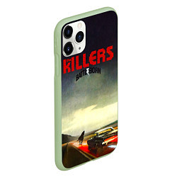 Чехол iPhone 11 Pro матовый Battle Born - The Killers, цвет: 3D-салатовый — фото 2