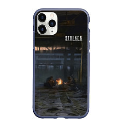 Чехол iPhone 11 Pro матовый STALKER Одиночки В Ангаре, цвет: 3D-серый