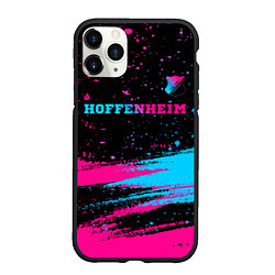 Чехол iPhone 11 Pro матовый Hoffenheim - neon gradient: символ сверху