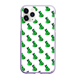 Чехол iPhone 11 Pro матовый Капитошка, цвет: 3D-светло-сиреневый