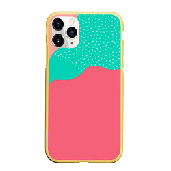 Чехол iPhone 11 Pro матовый Абстракция минимализм, цвет: 3D-желтый