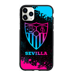 Чехол iPhone 11 Pro матовый Sevilla - neon gradient, цвет: 3D-черный