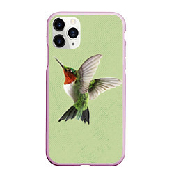 Чехол iPhone 11 Pro матовый Одинокая колибри