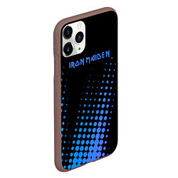 Чехол iPhone 11 Pro матовый Iron Maiden - neon, цвет: 3D-коричневый — фото 2