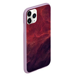 Чехол iPhone 11 Pro матовый Галактический пожар, цвет: 3D-сиреневый — фото 2