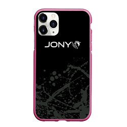 Чехол iPhone 11 Pro матовый Jony - краска, цвет: 3D-малиновый