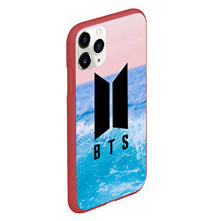 Чехол iPhone 11 Pro матовый BTS Sea, цвет: 3D-красный — фото 2