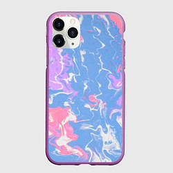 Чехол iPhone 11 Pro матовый Цветная размытость