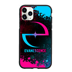 Чехол iPhone 11 Pro матовый Evanescence - neon gradient
