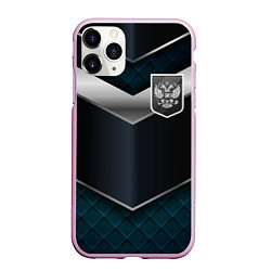 Чехол iPhone 11 Pro матовый Silver Russia