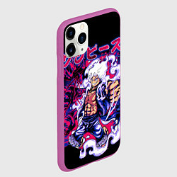 Чехол iPhone 11 Pro матовый Луффи 5 гир - One Piece, цвет: 3D-фиолетовый — фото 2