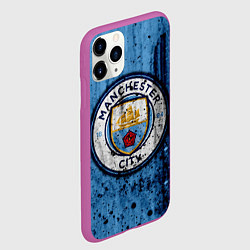 Чехол iPhone 11 Pro матовый Манчестер Сити Лого, цвет: 3D-фиолетовый — фото 2