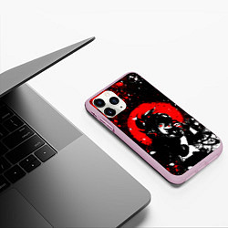 Чехол iPhone 11 Pro матовый Куки шинобу - Мрачный Геншин, цвет: 3D-розовый — фото 2