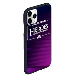 Чехол iPhone 11 Pro матовый Heroes of Might and Magic gaming champion: рамка с, цвет: 3D-черный — фото 2