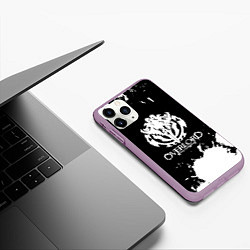 Чехол iPhone 11 Pro матовый Overlord - краска, цвет: 3D-сиреневый — фото 2