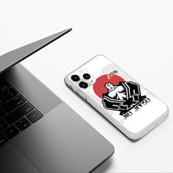 Чехол iPhone 11 Pro матовый Jiu Jitsu red sunJiu Jitsu red sun, цвет: 3D-белый — фото 2