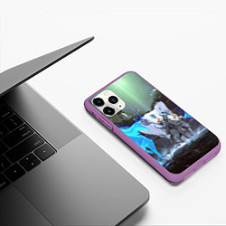 Чехол iPhone 11 Pro матовый Keeper of the light, цвет: 3D-фиолетовый — фото 2