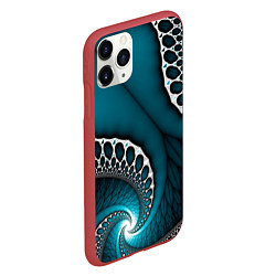 Чехол iPhone 11 Pro матовый Странная абстрактная картинка, цвет: 3D-красный — фото 2