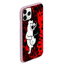 Чехол iPhone 11 Pro матовый Monokuma laughter, цвет: 3D-розовый — фото 2