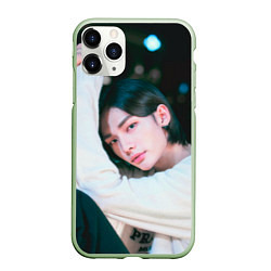 Чехол iPhone 11 Pro матовый Hyunjin Mixtape Oh, цвет: 3D-салатовый