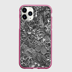 Чехол iPhone 11 Pro матовый Металлические предметы