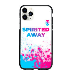 Чехол iPhone 11 Pro матовый Spirited Away neon gradient style: символ сверху