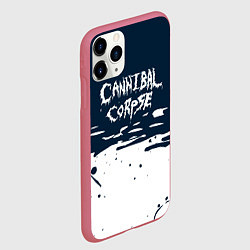 Чехол iPhone 11 Pro матовый Cannibal Corpse краска, цвет: 3D-малиновый — фото 2
