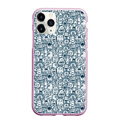 Чехол iPhone 11 Pro матовый Монстрики с антенками