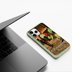 Чехол iPhone 11 Pro матовый Stray Kids Maniac, цвет: 3D-салатовый — фото 2