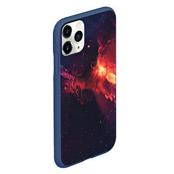 Чехол iPhone 11 Pro матовый Красивая космическая туманность, цвет: 3D-тёмно-синий — фото 2