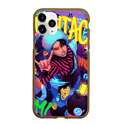 Чехол iPhone 11 Pro матовый Han Maniac fan art, цвет: 3D-коричневый