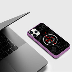 Чехол iPhone 11 Pro матовый Travis Scott - фортнайт, цвет: 3D-фиолетовый — фото 2