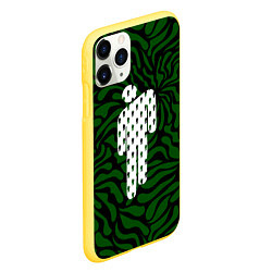 Чехол iPhone 11 Pro матовый Billie eilish абстракция, цвет: 3D-желтый — фото 2