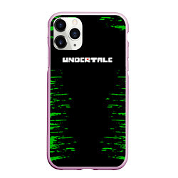 Чехол iPhone 11 Pro матовый Undertale game сердечко, цвет: 3D-розовый