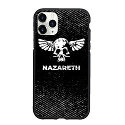 Чехол iPhone 11 Pro матовый Nazareth с потертостями на темном фоне