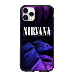 Чехол iPhone 11 Pro матовый Nirvana neon monstera