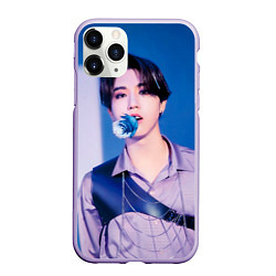 Чехол iPhone 11 Pro матовый Stray Kids 2nd World Tour Maniac Han, цвет: 3D-светло-сиреневый