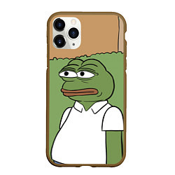 Чехол iPhone 11 Pro матовый Pepe Gomer прячется в кусты