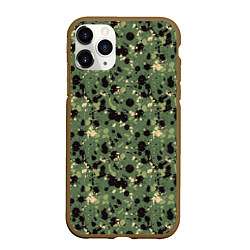 Чехол iPhone 11 Pro матовый Милитари клякса мини