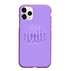 Чехол iPhone 11 Pro матовый BTS live goes on purple