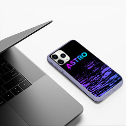 Чехол iPhone 11 Pro матовый Astro -градиент, цвет: 3D-светло-сиреневый — фото 2