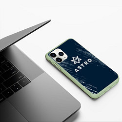 Чехол iPhone 11 Pro матовый Astro - краска, цвет: 3D-салатовый — фото 2