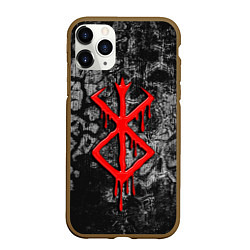 Чехол iPhone 11 Pro матовый Berserk smudges